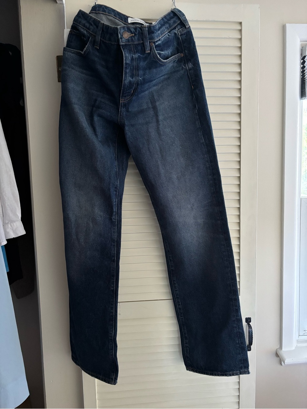 Denim Forum Women's Dark Indigo Straight-Leg Jeans